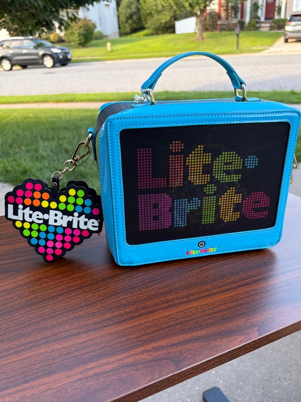 Loungefly Lite-Brite Lenticular Glow Crossbody Bag Coin Purse NWT